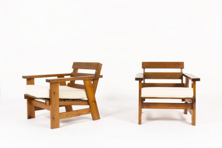 Charlotte Perriand, Low Chair — in alcova