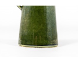 Vase en céramique verte glacée 1960