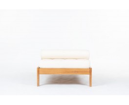 Daybed in elm with beige terry fabric edition Maison Regain 1980