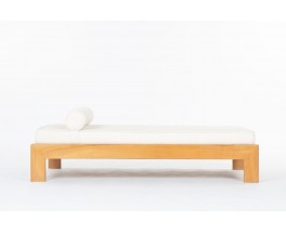 Daybed in elm with beige terry fabric edition Maison Regain 1980