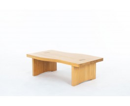 Coffee table in elm edition Maison Regain 1980