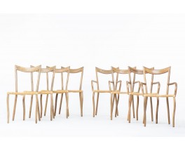 Val Padilla chairs model Manila rope edition Jasper Conran 1970 set of 4