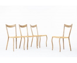 Val Padilla chairs model Manila rope edition Jasper Conran 1970 set of 4