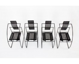 Mario Botta chairs model Quinta edition Alias 1985 set of 4