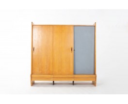 Armoire Gérard Guermonprez en chêne édition Magnani 1950