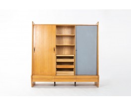 Armoire Gérard Guermonprez en chêne édition Magnani 1950