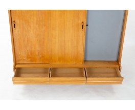 Gerard Guermonprez wardrobe in oak edition Magnani 1950