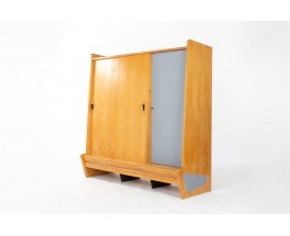 Gerard Guermonprez wardrobe in oak edition Magnani 1950