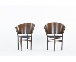 Chaises Philippe Starck modèle Jane Paille édition Aleph 1989 set de 2