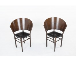 Chaises Philippe Starck modèle Jane Paille édition Aleph 1989 set de 2