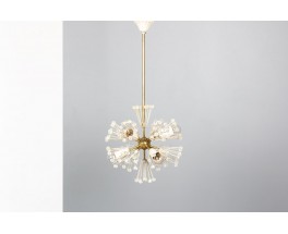 Emil Stejnar pendant light model Snowball edition Rupert Nikoll 1960