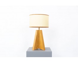 Table lamp model Helios in oak Collection Galerie44