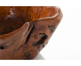 Trinket bowl in olive tree brutalist design 1950
