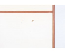 Armoire André Sornay en acajou et laque blanche 1960