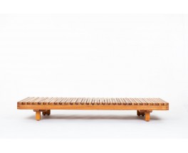 Pierre Chapo bench model L07 in elm 1980