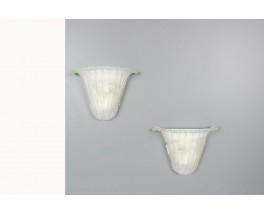 Wall lights in glass edition Astro Italian design 1970 set of 2