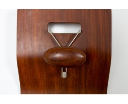 Porte-manteau Gianfranco Frattini acajou et métal 1960