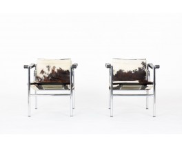 Le Corbusier armchairs model LC1 edition Cassina 1970 set of 2