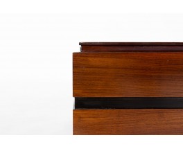 Luigi Sormani rectangular coffee table in rosewood and glass 1960