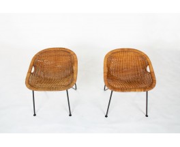 Albert Moesch and Ernst Wolfer armchairs edition Jenny 1954 set of 2