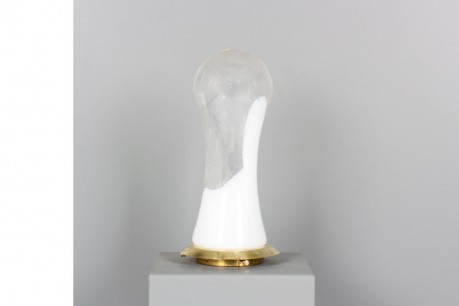 Lampe de table Carlo Nason en verre et laiton édition Mazzega 1970