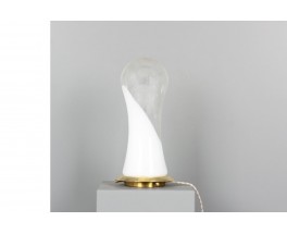 Carlo Nason table lamp in glass and brass edition Mazzega 1970