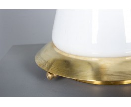 Carlo Nason table lamp in glass and brass edition Mazzega 1970