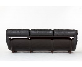 Michel Ducaroy Sofa 3 Seater Model Marsala In Leather Edition Ligne Roset 1970