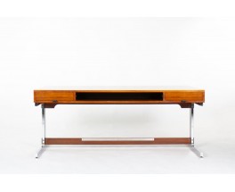 Bureau Florence Knoll en palissandre édition Knoll International 1970