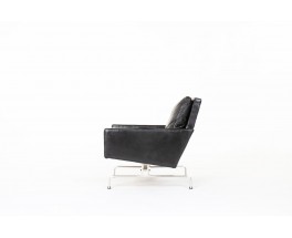 Fauteuil Poul Kjaerholm modèle PK31 en cuir édition E Kold Christensen 1958