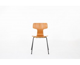 Chaises Arne Jacobsen modèle Hammer 3103 édition Fritz Hansen 1960 set de 6