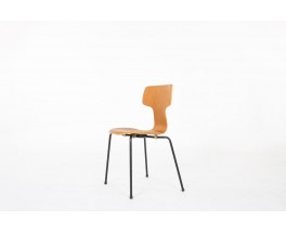 Chaises Arne Jacobsen modèle Hammer 3103 édition Fritz Hansen 1960 set de 6