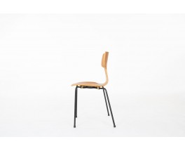 Chaises Arne Jacobsen modèle Hammer 3103 édition Fritz Hansen 1960 set de 6