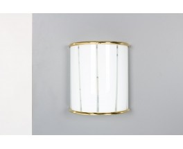 Wall lights in Murano glass and brass 1970 set of 3