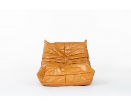 Michel Ducaroy armchair model Togo in leather edition Ligne Roset 1970