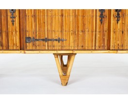 Sideboard in rattan 1950