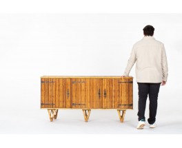 Sideboard in rattan 1950