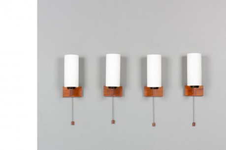 Osten Kristiansson wall lights edition Luxus 1960 set of 4