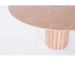 Round table in pink marble 1970