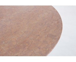 Round table in pink marble 1970