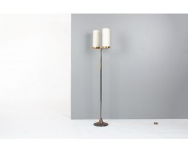 Lampadaire en bronze et laiton 1950