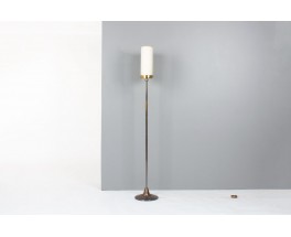 Lampadaire en bronze et laiton 1950