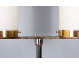 Floor lamp in bronze and brass 1950