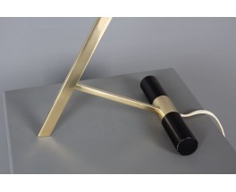 Louis Kalff lamp Z model in brass and black metal by Philips 1950