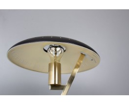 Louis Kalff lamp Z model in brass and black metal by Philips 1950