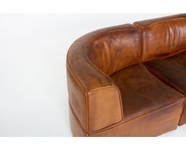 Sofa model DS15 in leather edition De Sède 1970