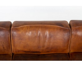 Sofa model DS15 in leather edition De Sède 1970