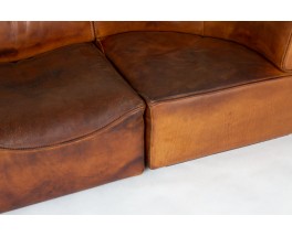 Sofa model DS15 in leather edition De Sède 1970